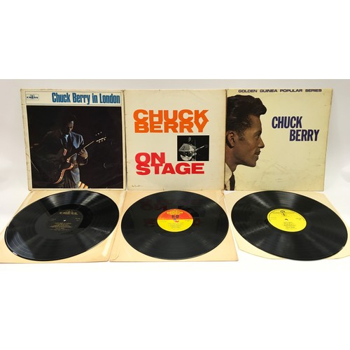 63 - CHUCK BERRY ALBUMS X 5. Collection in various conditions include - Chuck Berry x 2 - On Stage - Chuc... 