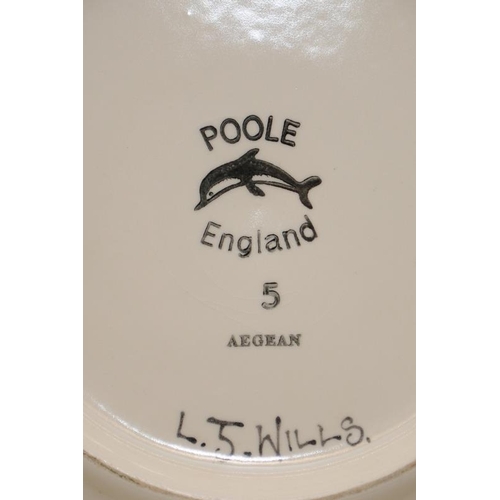 17 - Poole Pottery shape 5 Aegean 13.5