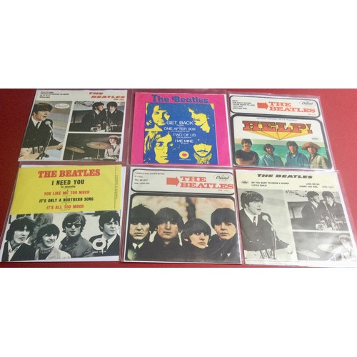 272 - MEXICAN BEATLES 7” RECORDS. A collection of 6 here all with nice picture sleeves and the vinyls bein... 