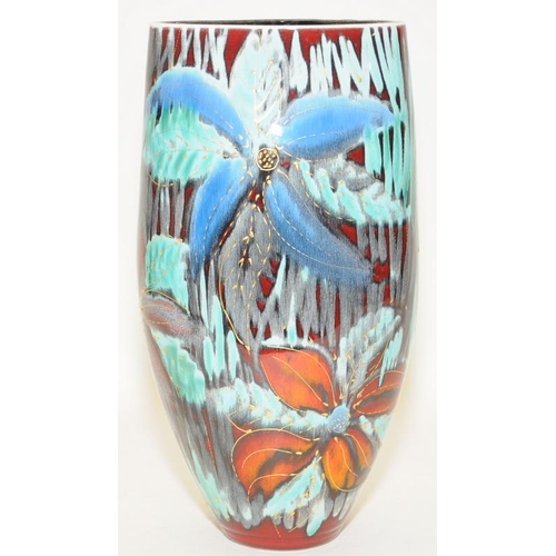 2 - Poole Pottery interest Anita Harris Studio 1/1 vase fully marked & signed to base 10.5