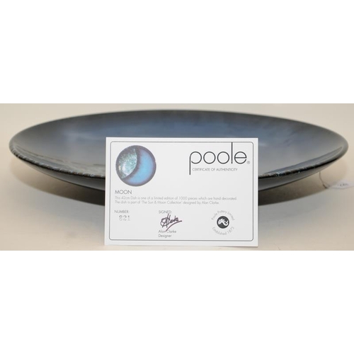 229 - Poole Pottery limited edition Moon charger from the The Sun & Moon collection 16