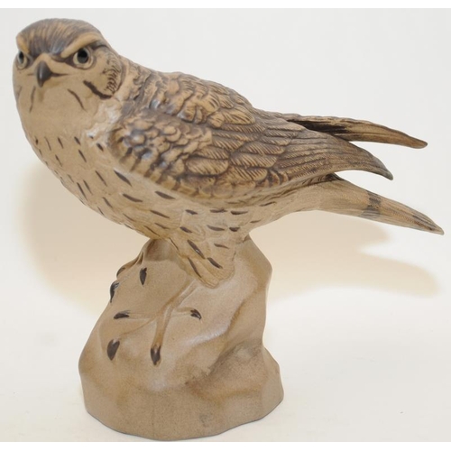 234 - Poole Pottery stoneware model of a Merlin by Barbara Linley-Adams, fully marked & signed to base.