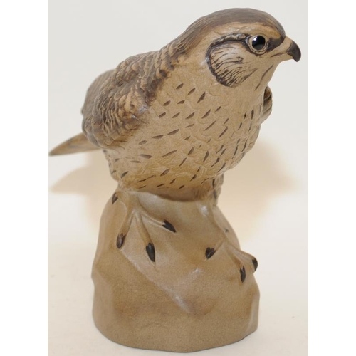 234 - Poole Pottery stoneware model of a Merlin by Barbara Linley-Adams, fully marked & signed to base.