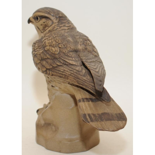 234 - Poole Pottery stoneware model of a Merlin by Barbara Linley-Adams, fully marked & signed to base.