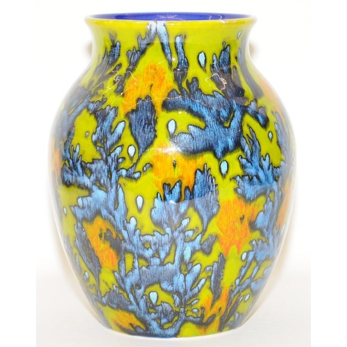 240 - Poole Pottery studio vase by Janice Tchalenko fully marked & hand signed to base 9.5