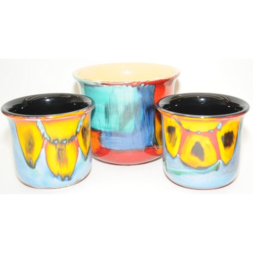 246 - Poole pottery five Living Glaze planters (one a/f) (5)