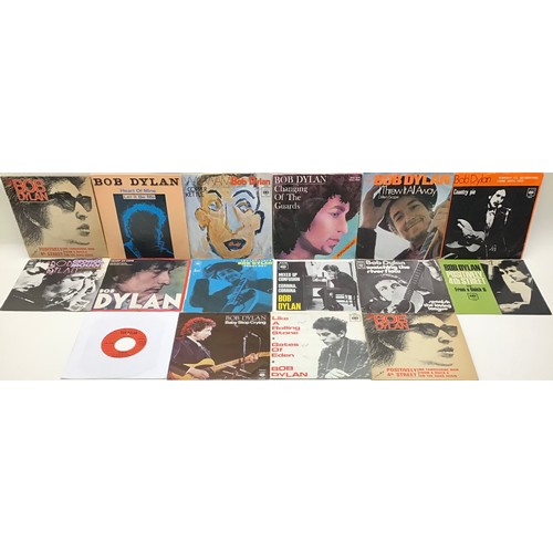 277 - BOB DYLAN COLLECTION OF FOREIGN 7” SINGLES. Here we have a selection of singles that were pressed in... 