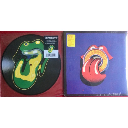 306 - THE ROLLING STONES X 2 FACTORY SEALED 10” SINGLES. 2 brand new copies unplaced here with a nice pict... 