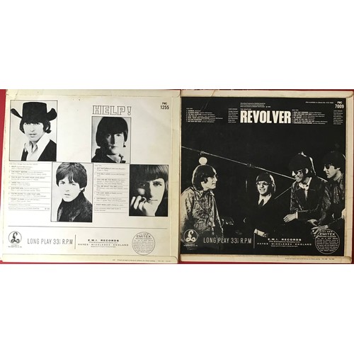 142 - 2 X ORIGINAL BEATLES LP RECORDS. The Beatles 'Help' first press Mono in Ex condition. On Yellow / Bl... 