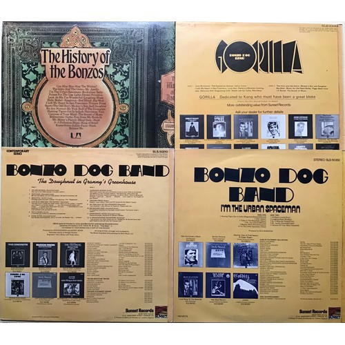 73 - BONZO DOG BAND ALBUMS X 4. Super set of LP’s here with titles as follows - The History Of The Bonzo ... 