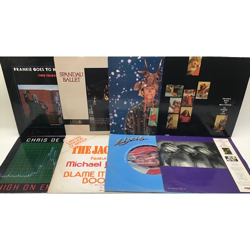 282 - BOX OF VARIOUS 12” & 7” VINYL SINGLES. This selection includes artists - Spandau Ballet - Wham - Art... 