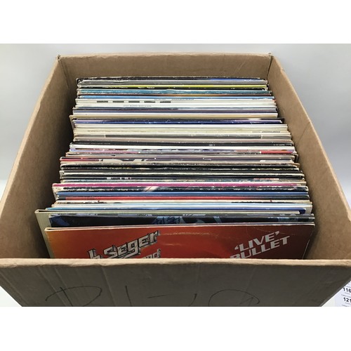 309 - BOX OF ROCK AND POP VINYL LP RECORDS. Here we have a large collection of albums from artist’s to inc... 