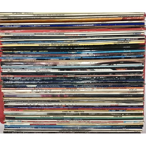 311 - BOX OF VARIOUS ROCK AND POP VINYL ALBUMS. Nice pile here to include artist’s Bob Dylan - The Nice - ... 