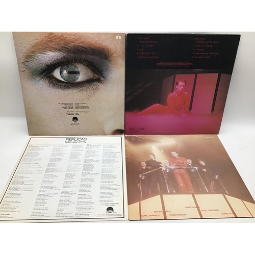 214 - GARY NUMAN / TUBEWAY ARMY ALBUMS. Both on Beggars Banquet we have 'Living Ornaments'80' & 'Replicas'... 