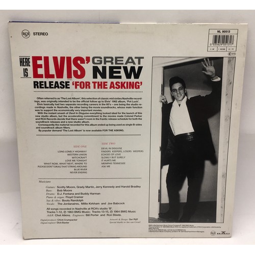 215 - ELVIS PRESLEY 'FOR THE ASKING'  (THE LOST ALBUM). This listing is for a West German import LP on RCA... 