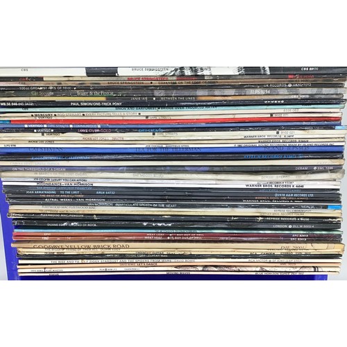 322 - BOX OF VARIOUS ROCK AND POP VINYL LP RECORDS. Artist’s in this box contain - Bruce Springsteen - Cat... 