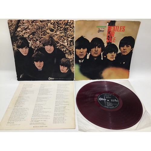 219 - THE BEATLES JAPANESE VINYL LP PRESSINGS. First we have a Stereo copy of ‘Beatles For Sale’ on Odeon ... 