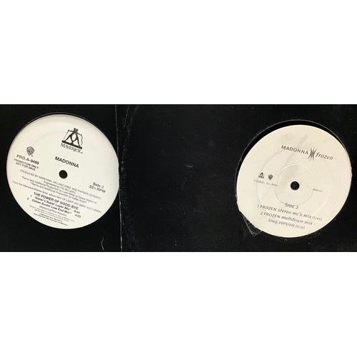 220 - MADONNA 12” VINYL PROMO RECORDS. These demo’s are in VG+ conditions and include ‘Frozen & The Power ... 