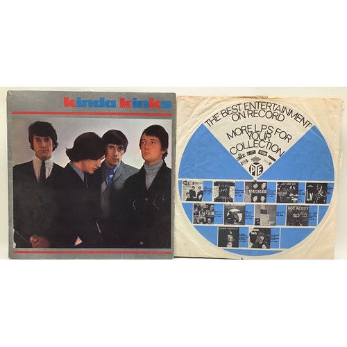 221 - THE KINKS LP ‘KINDA KINKS’. Original 1st Press Mono Vinyl Album with matrix No.s A1/B1. Record is in... 