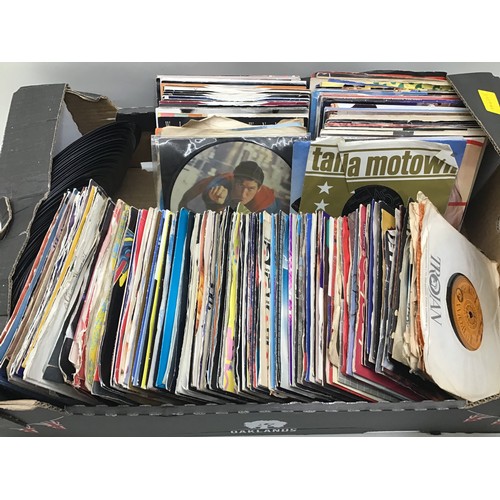 290 - TRAYS OF VARIOUS 7” VINYL RECORDS. Here we have a couple of large trays of 45rpm singles from the 50... 