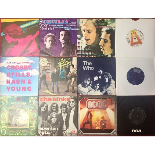 291 - BOX OF MAINLY ROCK / POP RELATED 7” SINGLES. Nice selection here from artist’s to include Marc Bolan... 