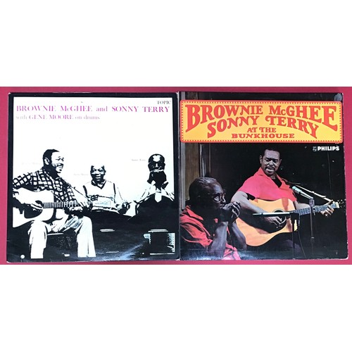 230 - 2 X BROWNIE McGHEE & SONNY TERRY ALBUMS. On original Philips BL 7675 we have ‘At The Bunkhouse’ foll... 