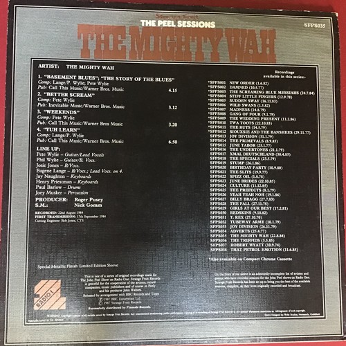 236 - PEEL SESSIONS 12” VINYL RECORD. The Mighty Wah found here on Strange Fruit SFPS035 from 1987 and in ... 