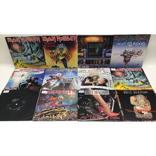 301 - 12 IRON MAIDEN 7” SINGLES. Various title’s here with mostly picture sleeves and a couple of singles ... 