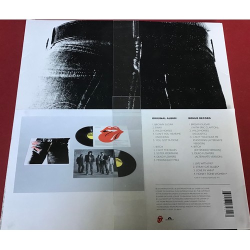 264 - THE ROLLING STONES 'STICKY FINGERS' ZIPPER DELUXE EDITION DOUBLE LP. Rare 2015 limited deluxe editio... 