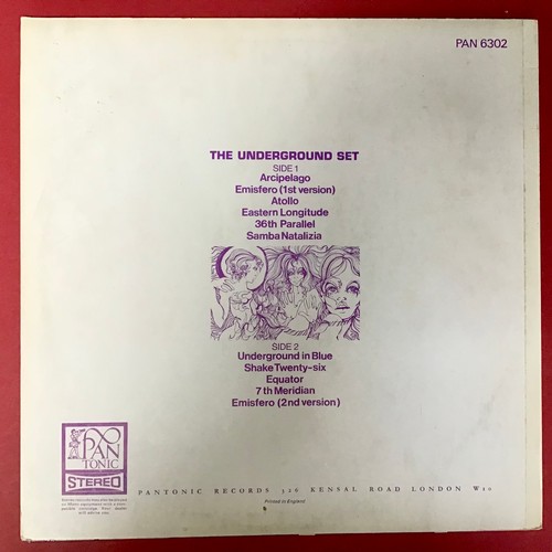 262 - THE UNDERGROUND SET LP RECORD. 1st press on Pan Tonic Records PAN 6302 from 1970. This beauty found ... 