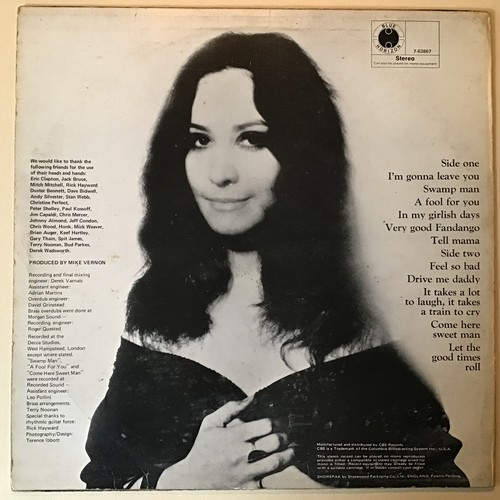 268 - MARTHA VELEZ LP ‘FIENDS AND ANGELS AGAIN’. Here in VG+ condition is this not often seen album on Blu... 