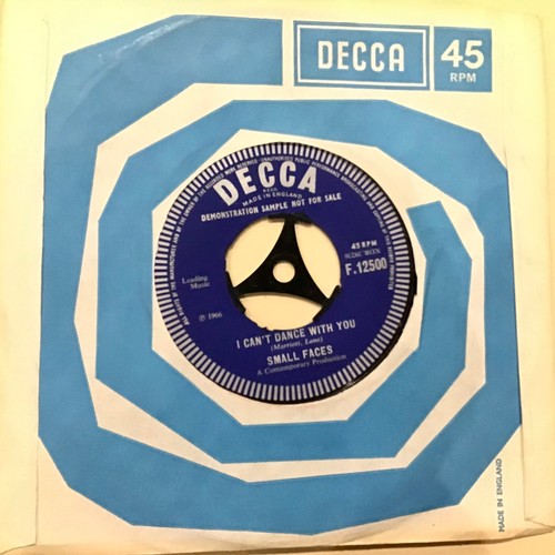 57 - SMALL FACES 7” ‘MY MIND’S EYE’ DEMO / PROMO RECORD. Nice 45 here on Decca F.12500 from 1966. In a co... 