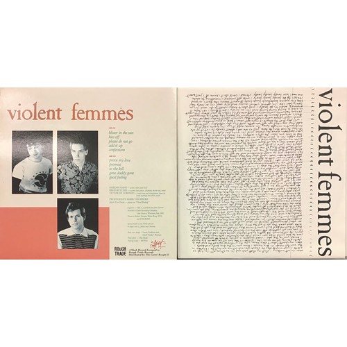 263 - VIOLENT FEMMES SELF TITLED VINYL LP. Released in 1983 on Rough Trade ROUGH 55. Record is in excellen... 