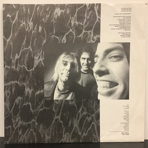 227 - NIRVANA LP RECORDS X 2. First we have a clear vinyl copy of ‘In Usero’ followed by the iconic origin... 