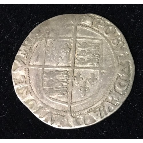 89 - Early Elizabeth I hammered silver shilling from around 1601-1602