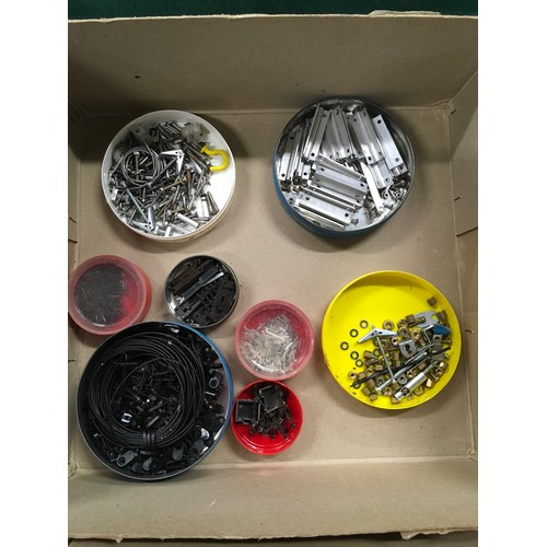 65 - collection of electrical switches, connector blocks, screws, nuts and bolts and various unpaid elect... 