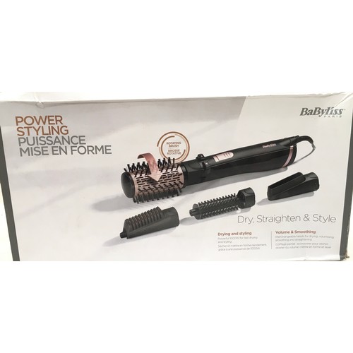 322 - BaByliss power styling comb and a hair heating cap. Both items boxed