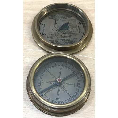 195 - A Titanic pocket compass. (139)