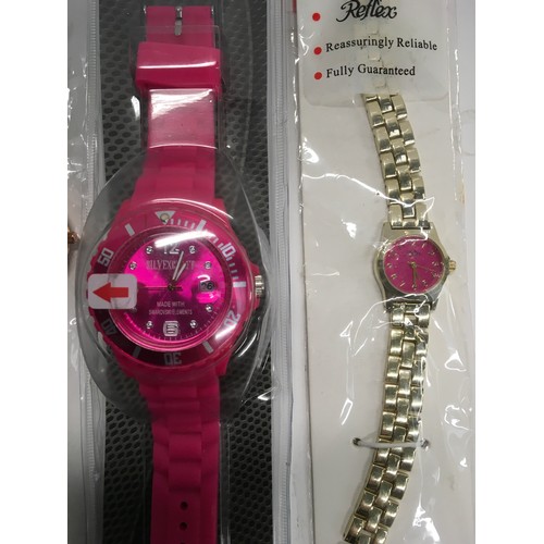 400A - Four ladies watches, as new, still in packaging.