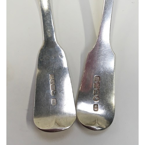 23 - Two silver ladles, (117g) Exeter.