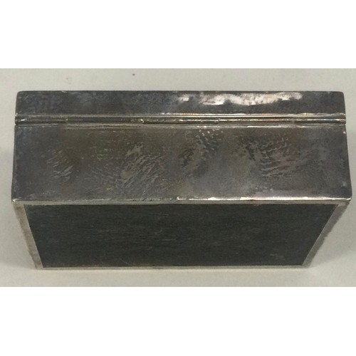 18 - A silver hallmarked cigarette box.