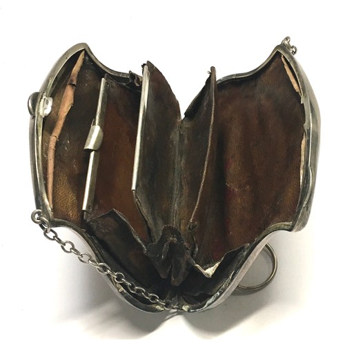 31 - Silver hallmarked hand bag purse together a silver bracelet