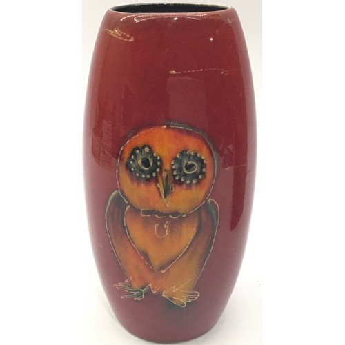 53 - Poole Pottery interest Anita Harris Art Pottery vase depicting a Meerkat 8.3