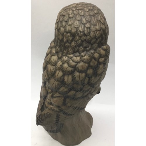 18 - Poole Pottery large stoneware barred Owl modelled By Barbara Linley Adams 12.4