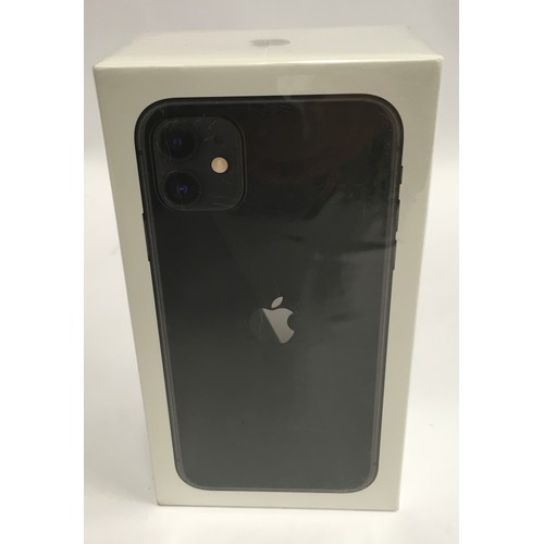 119 - Apple iPhone 11 64GB Black, brand new in sealed box (116).