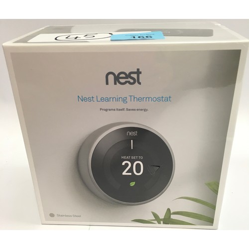 166 - Nest Learning Thermostat in Stainless Steel - BNIB (45).