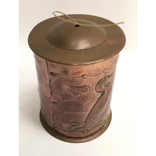 178 - Newlyn Copper string box (84).