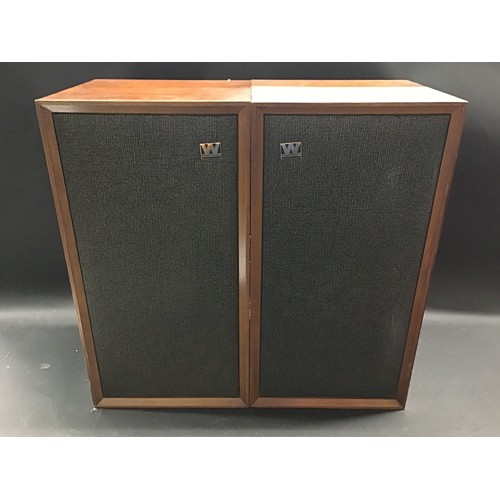 157 - WHARFEDALE SPEAKERS. This is a pair of Super Linton speakers by WHARFEDALE and measure 48 x 24 x 25.... 