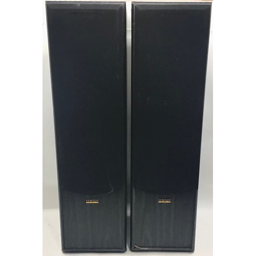 165 - ACOUSTIC SOLUTIONS FLOOR STANDING SPEAKERS. Nice set of speakers here with 130 watts of power and ra... 