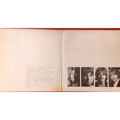 40 - THE BEATLES UNNUMBERED WHITE ALBUM. This double album found here in VG+ condition on Apple Records P... 